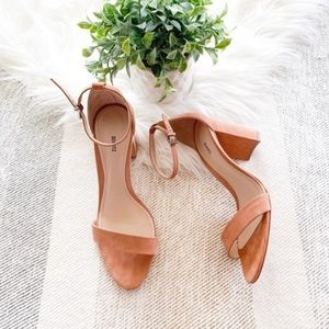 Schutz Nude Colored Ankle Strap Heels